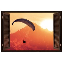 Ventanas parapente montañas 3d
